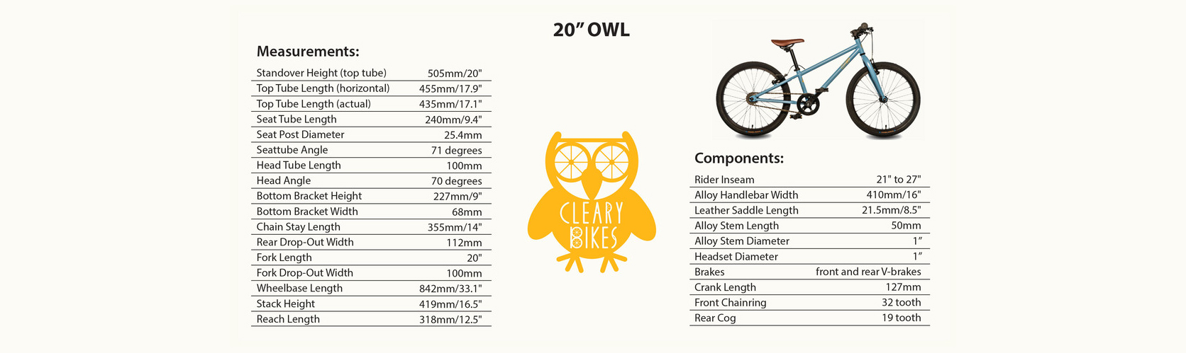 Cleary Owl 20"